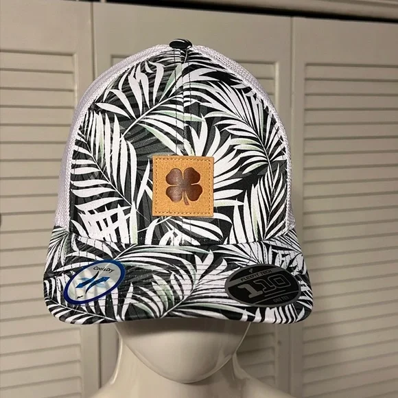 Black Clover Berkeley Tropical white mesh Size Adjustable SnapBack - Picture 1 of 9